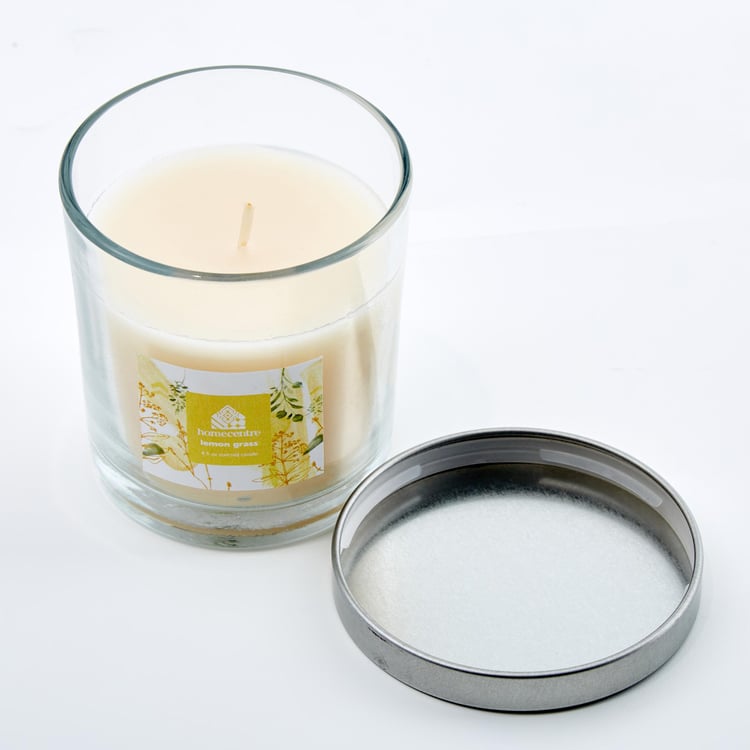 Corsica Lemon Grass Scented Jar Candle with Lid