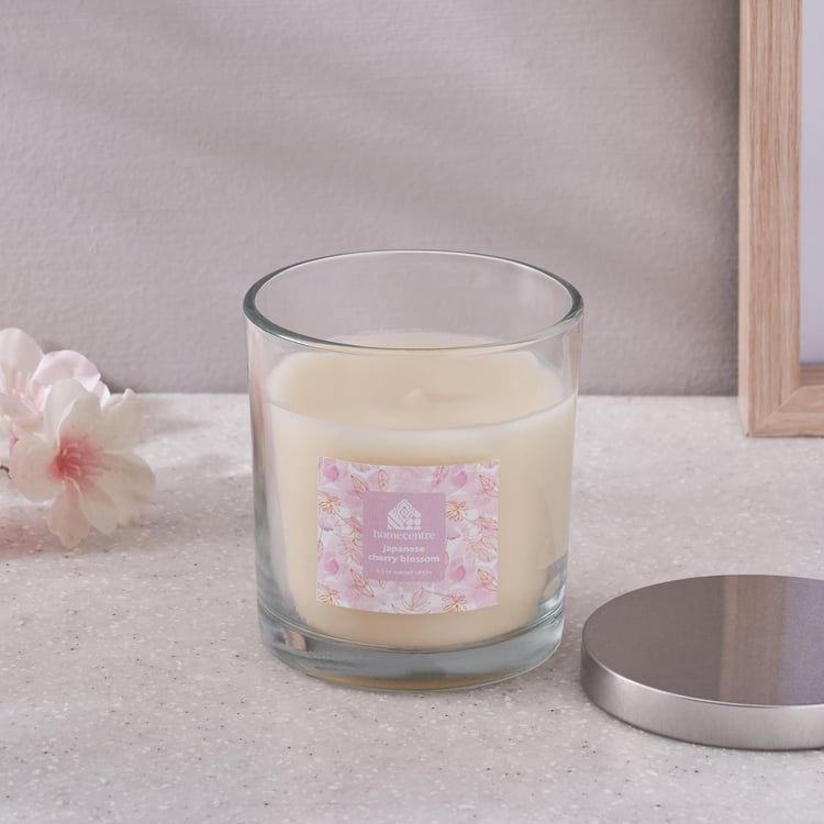 Corsica Japanese Cherry Blossom Scented Jar Candle With Lid