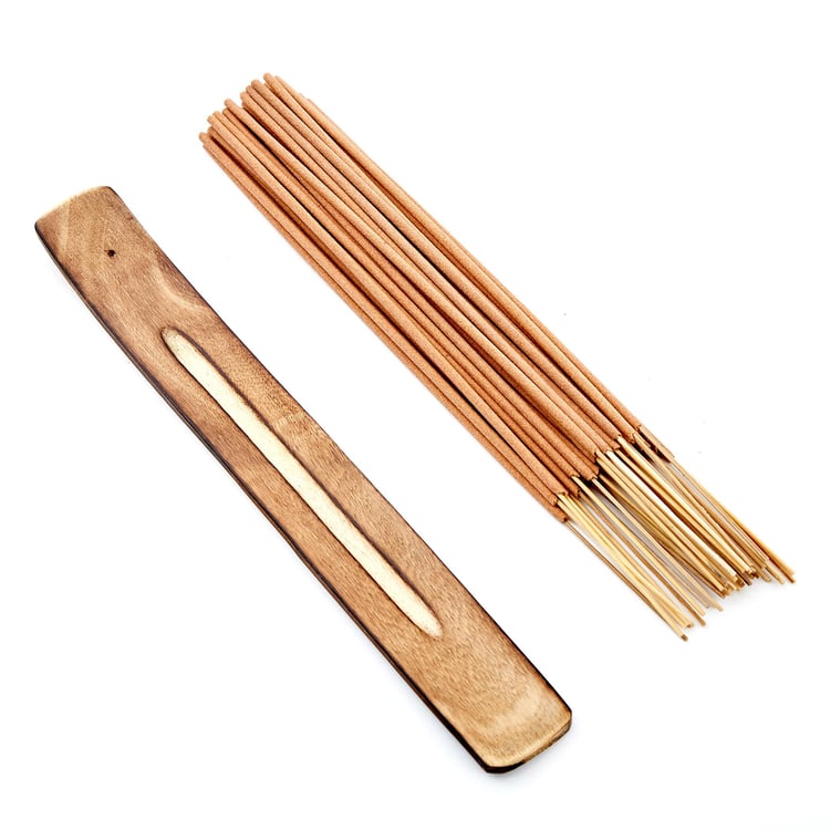 Corsica 40Pcs Lemon Grass Incense Sticks with Holder