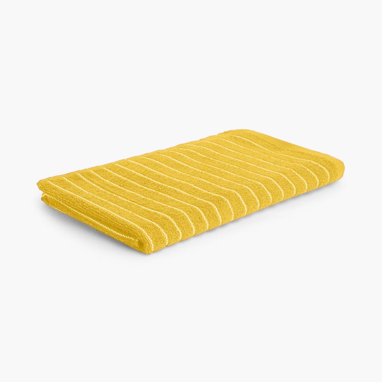 WELSPUN 2-In-1 Cotton Striped Bath Towel - 150x70cm