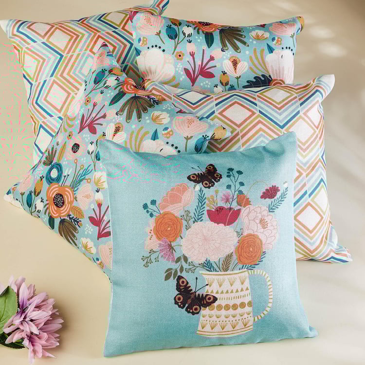 Vera Set of 5 Printed Cushion Covers - 40x40cm