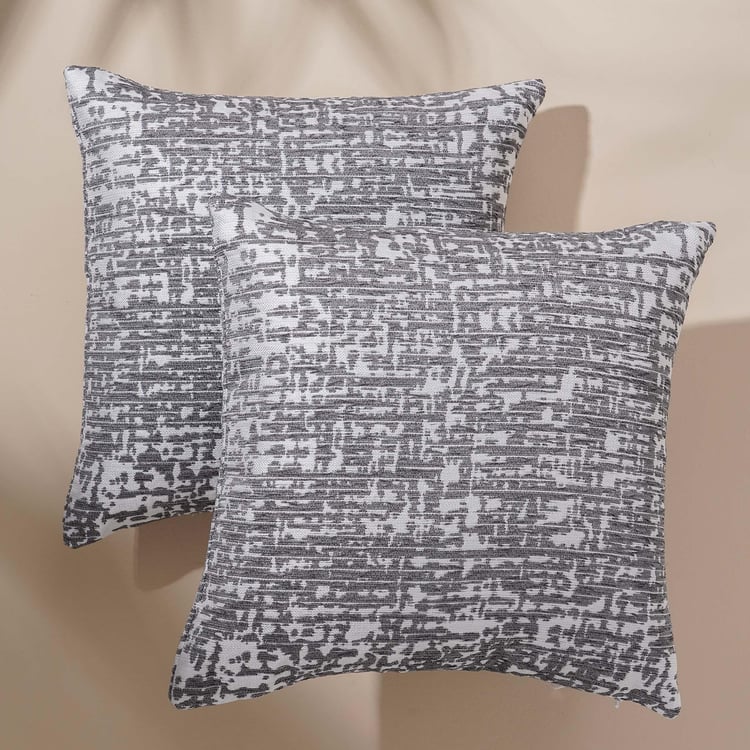 Celebrations Set of 2 Jacquard Cushion Covers - 40x40cm