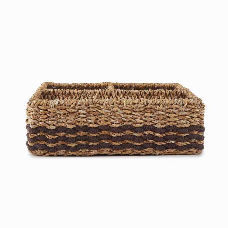 Witon Cameron Seagrass and Iron Compartment Box