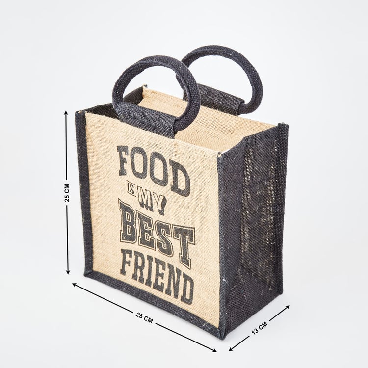 Livia Jute Lunch Bag