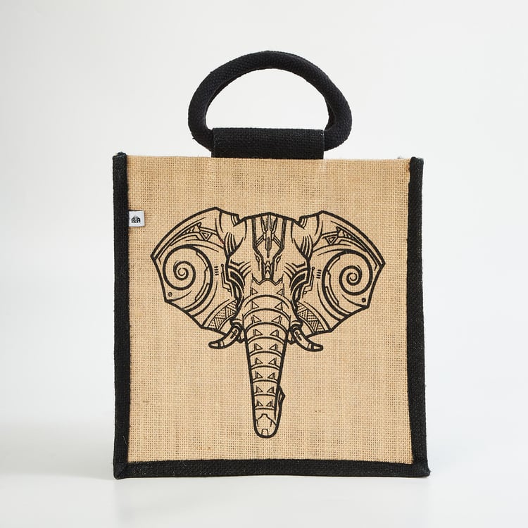 Livia Jute Lunch Bag