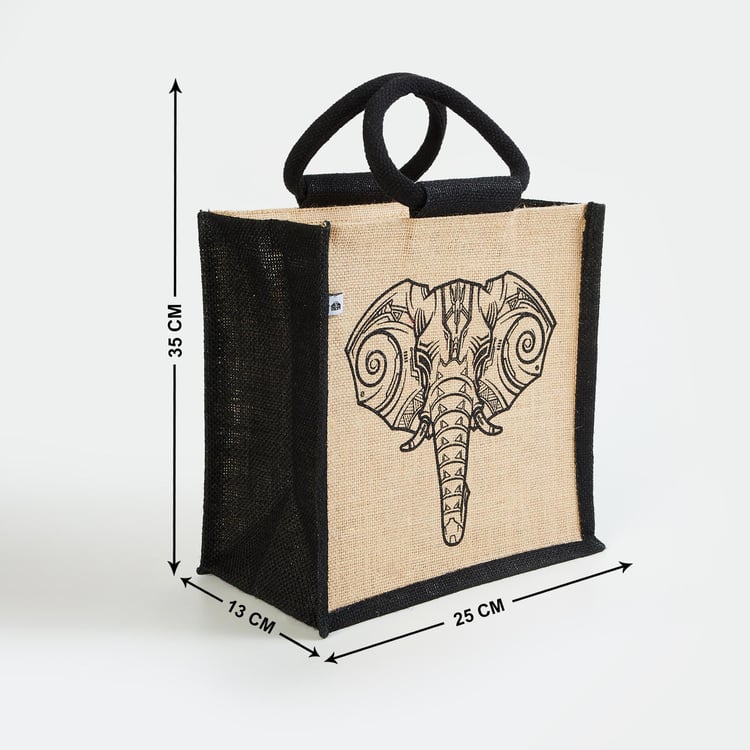 Livia Jute Lunch Bag