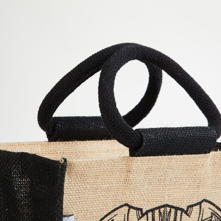 Livia Jute Lunch Bag