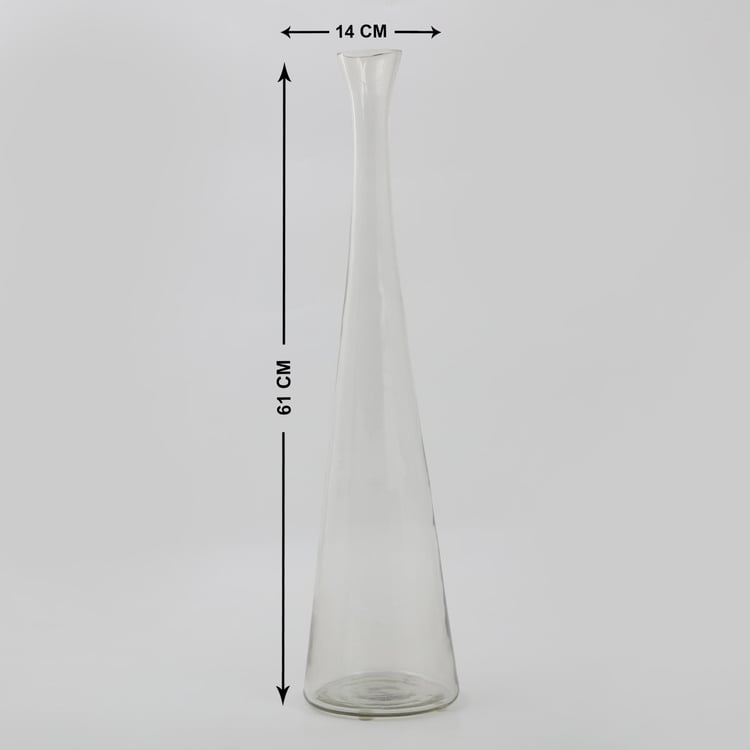 Bernina Glass Narrow Mouth Vase