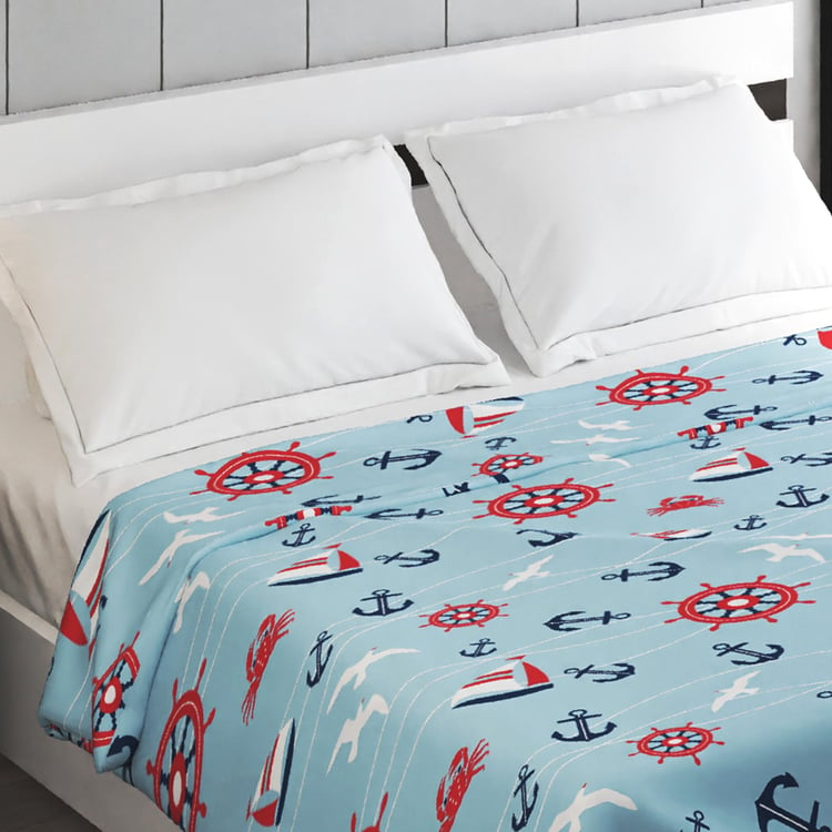 Slate Kids Printed Double Blanket