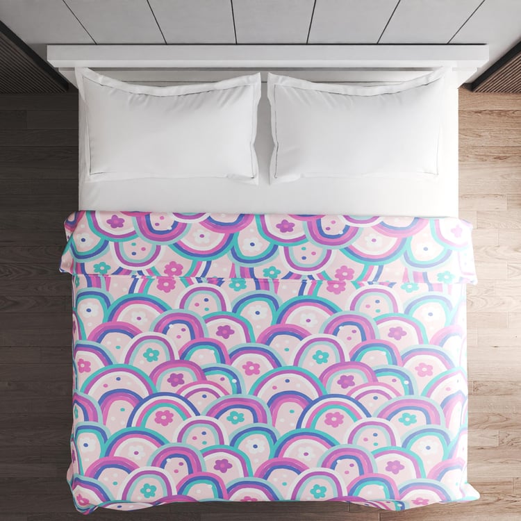 Slate Kids Rainbow Printed Double Blanket