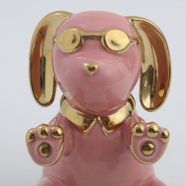 Souvenir Ceramic Dog Bookend