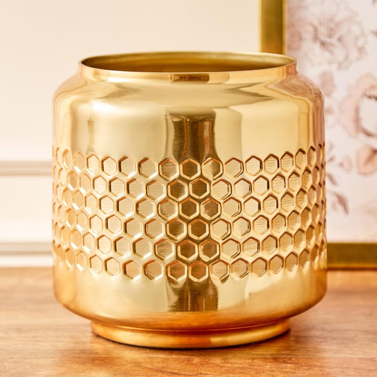 Austin Metal Honeycomb Planter