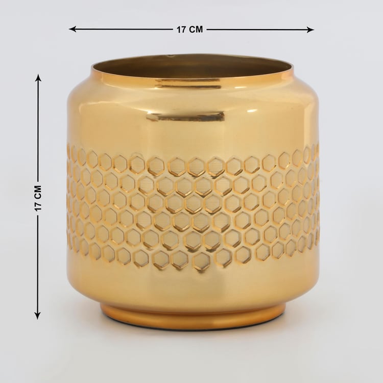 Austin Metal Honeycomb Planter