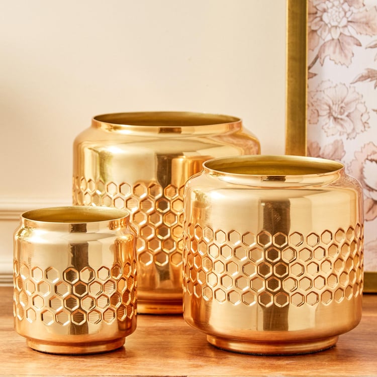 Austin Metal Honeycomb Votive Holder