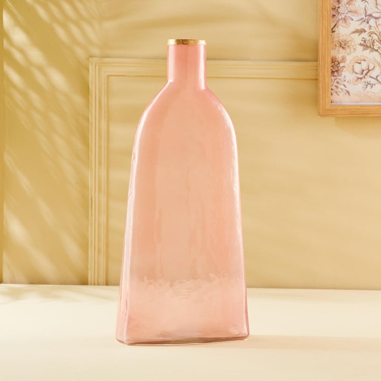 Buy Hello Spring Glass Hammered Vase from Home Centre at just INR 1599.0