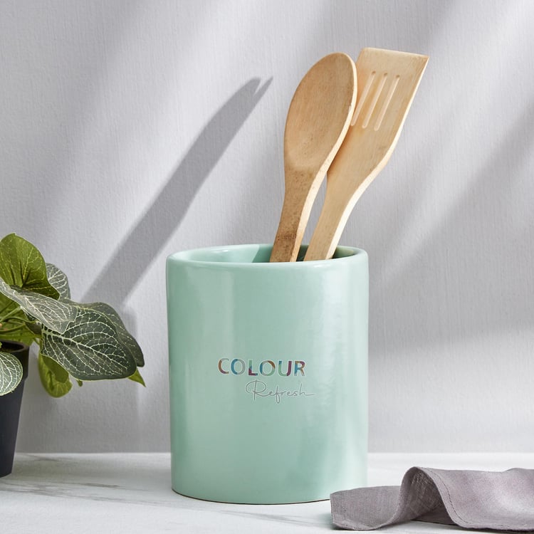 Colour Refresh Stoneware Utensil Holder