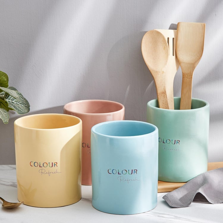 Colour Refresh Stoneware Utensil Holder