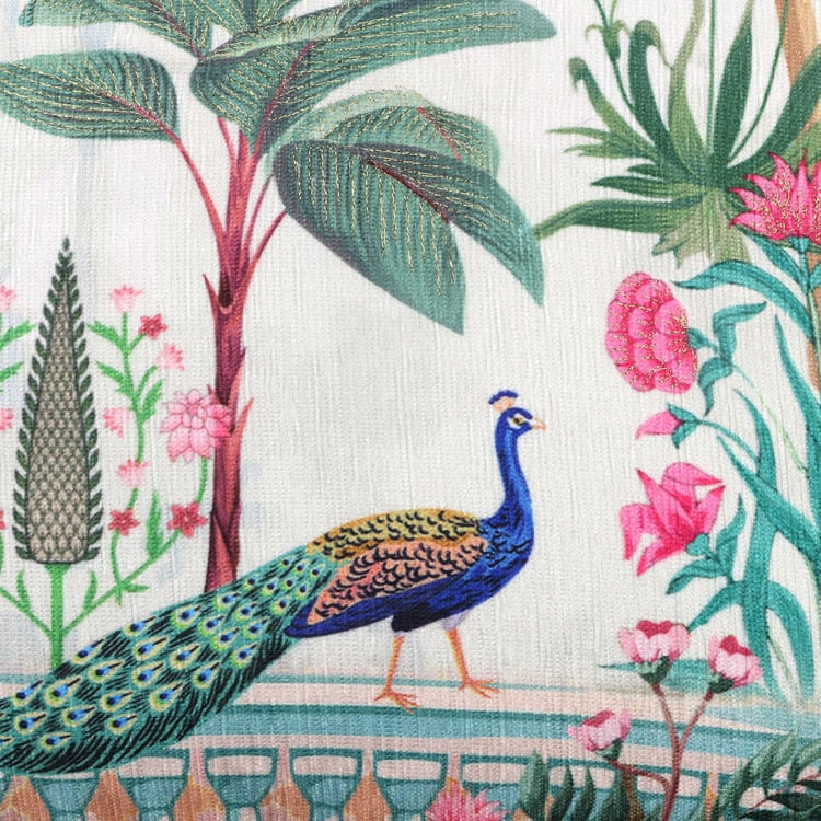 Velour Printed Cushion Cover - 40x40cm