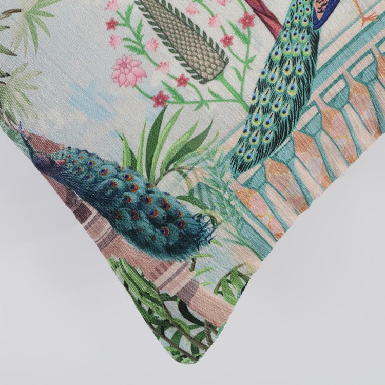 Velour Printed Cushion Cover - 40x40cm