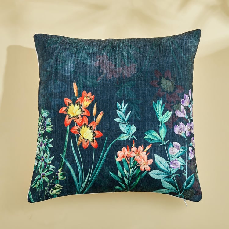 Velour Embellished Cushion Cover - 40x40cm