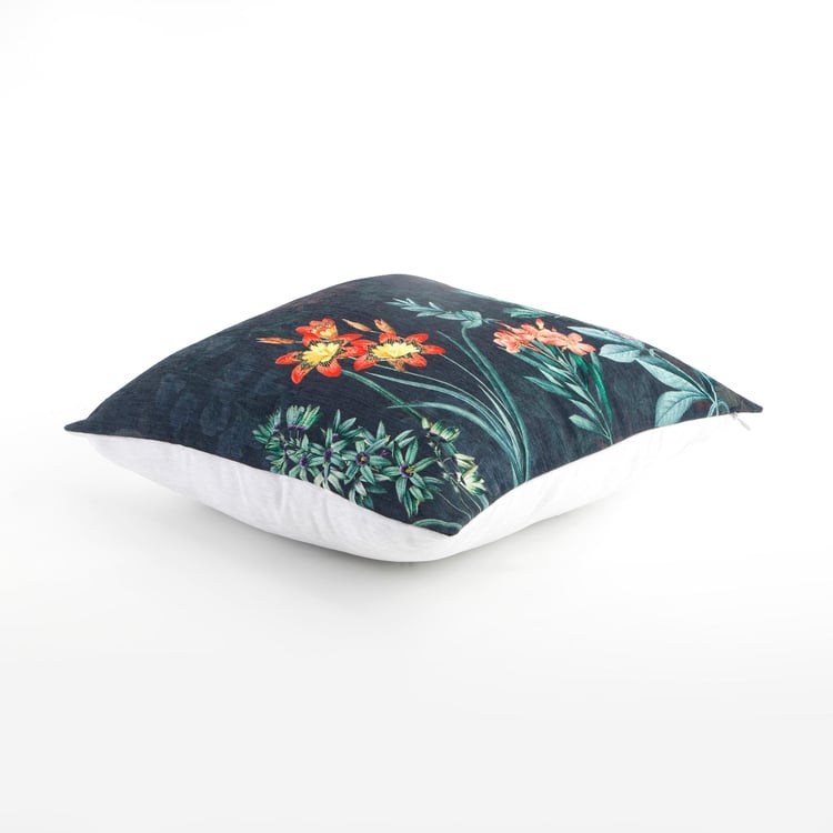 Velour Embellished Cushion Cover - 40x40cm