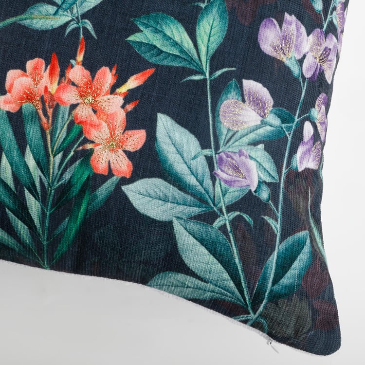 Velour Embellished Cushion Cover - 40x40cm