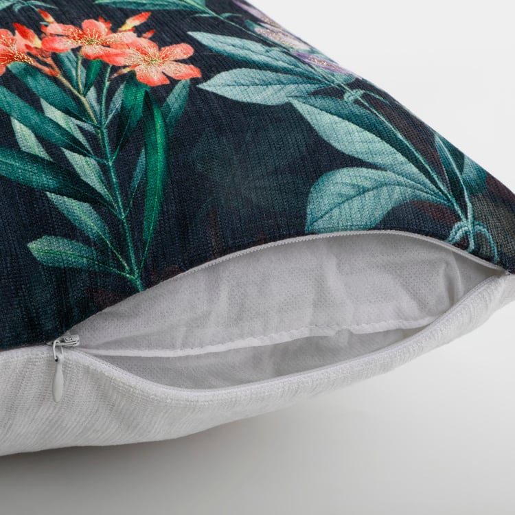 Velour Embellished Cushion Cover - 40x40cm