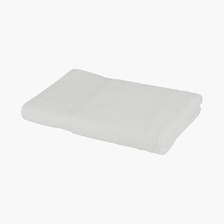STELLAR HOME Crystal Cotton Bath Towel, White - 140x70cm
