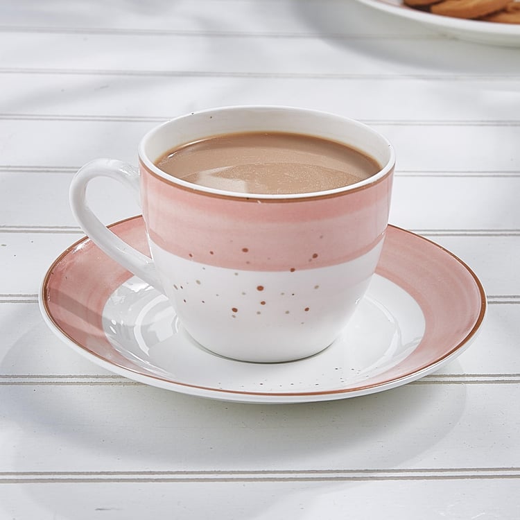 Colour Refresh Bone China Cup and Saucer - 210ml