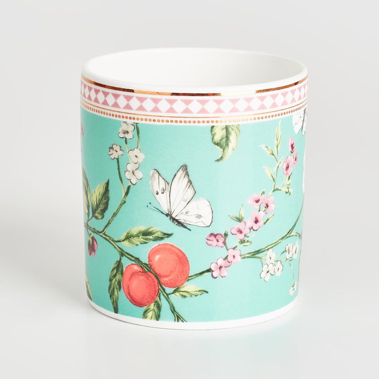 Hoovu Bone China Floral Print Mug - 230ml