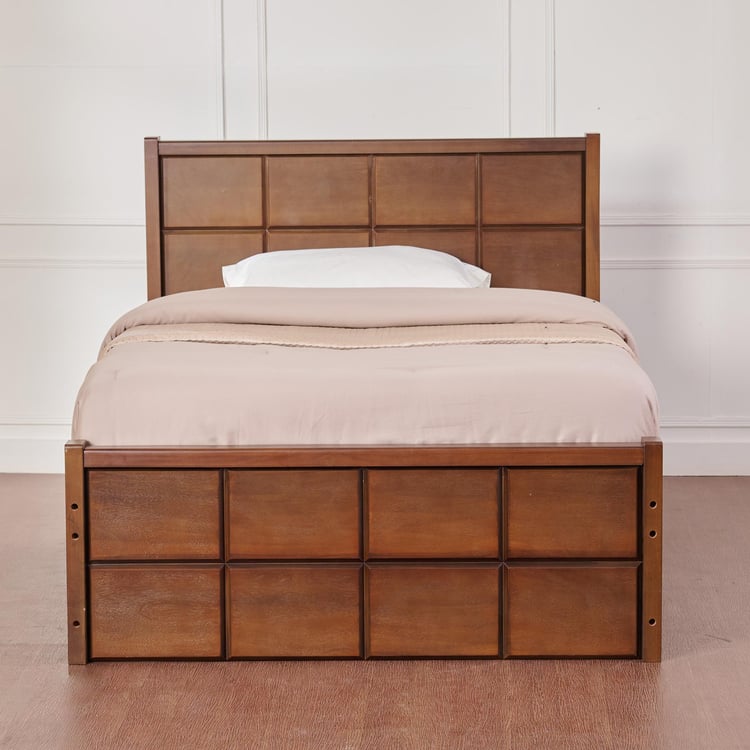 Denis Solid Wood Teen Bed - Brown