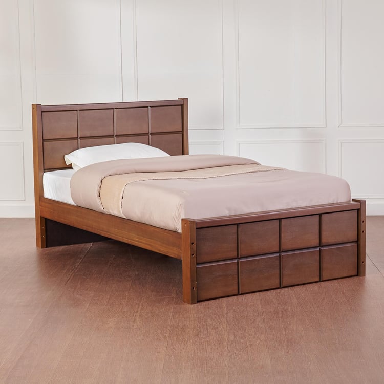 Denis Solid Wood Teen Bed - Brown