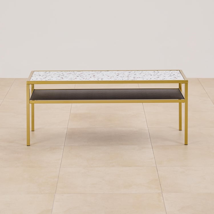 Helios Calisto Metal Coffee Table - Gold