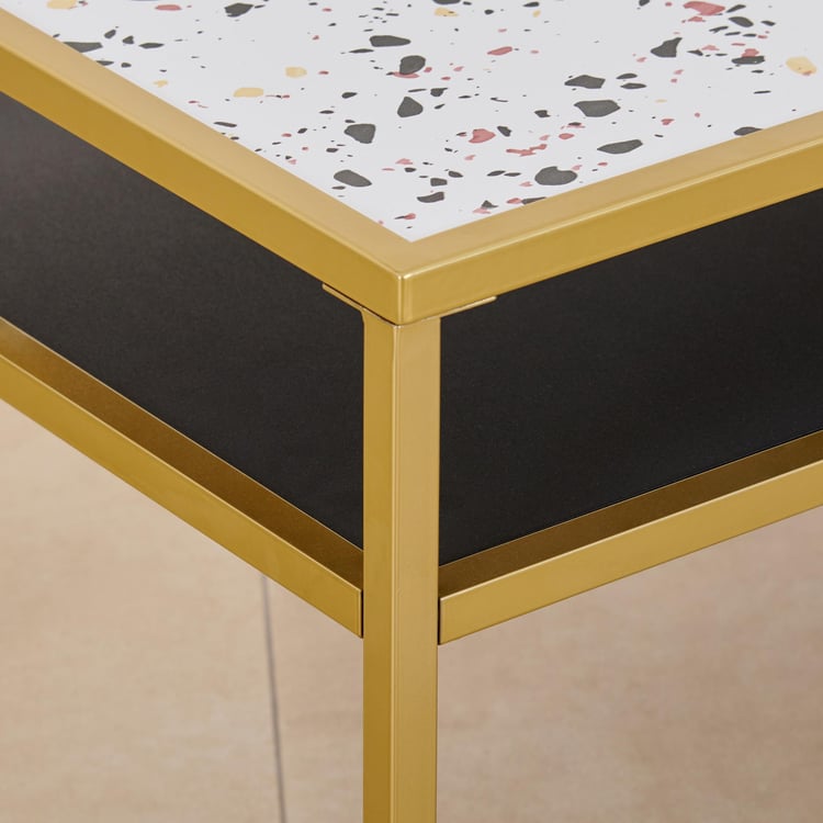 Helios Calisto Metal Coffee Table - Gold