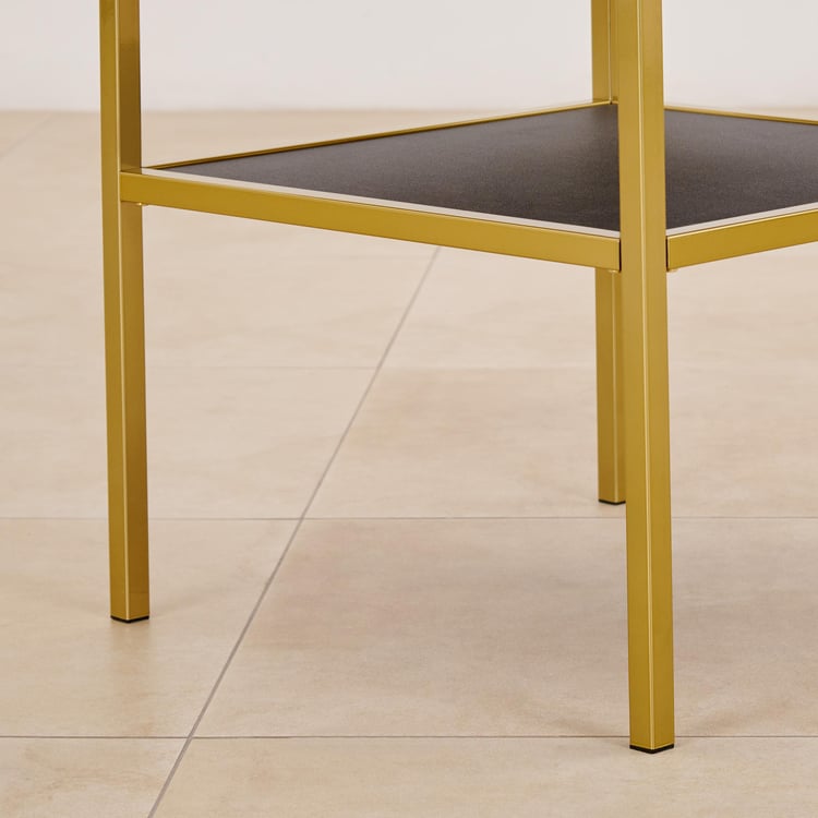 Helios Calisto Metal End Table - Gold