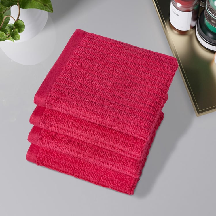 CANNON Brooklyn Set of 4 Cotton Face Towels - 30x30cm