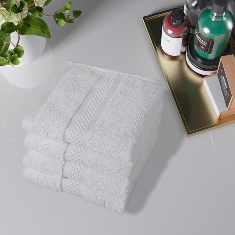CANNON Arizona Set of 4 Cotton Face Towels - 30x30cm