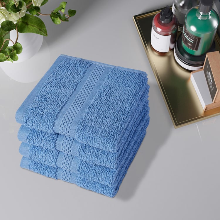 CANNON Arizona Set of 4 Cotton Face Towels - 30x30cm