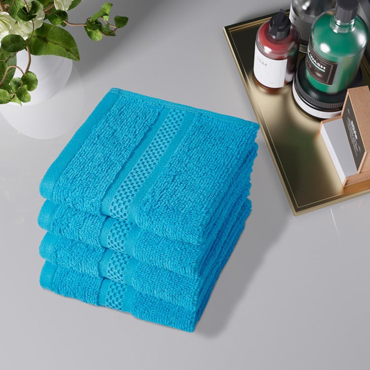 CANNON Arizona Set of 4 Cotton Face Towels - 30x30cm