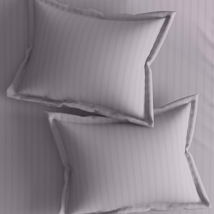 CANNON Broadway Cotton 300TC Striped 3Pcs Super King Bedsheet Set