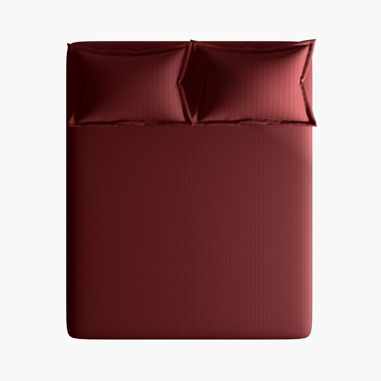 CANNON Broadway Cotton 300TC Striped 3Pcs Queen Bedsheet Set