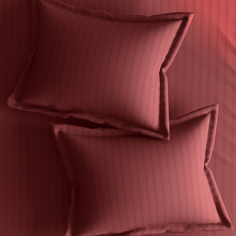 CANNON Broadway Cotton 300TC Striped 3Pcs Queen Bedsheet Set