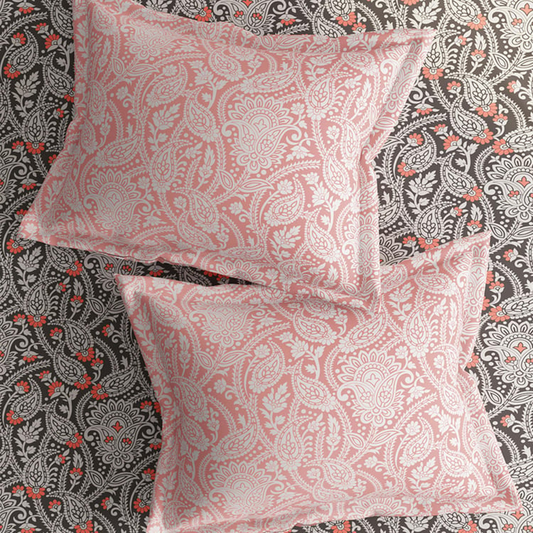 BICHAUNA Malhaar Cotton 120TC Printed 3Pcs Queen Bedsheet Set