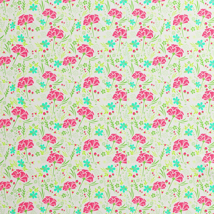 BICHAUNA Malhaar Cotton 120TC Floral Printed 3Pcs Queen Bedsheet Set