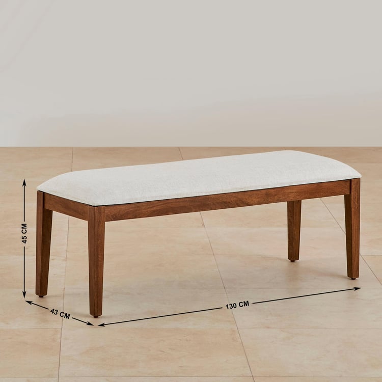 Cane NXT Marble Top 6-Seater Dining Set with Chairs and Bench - White