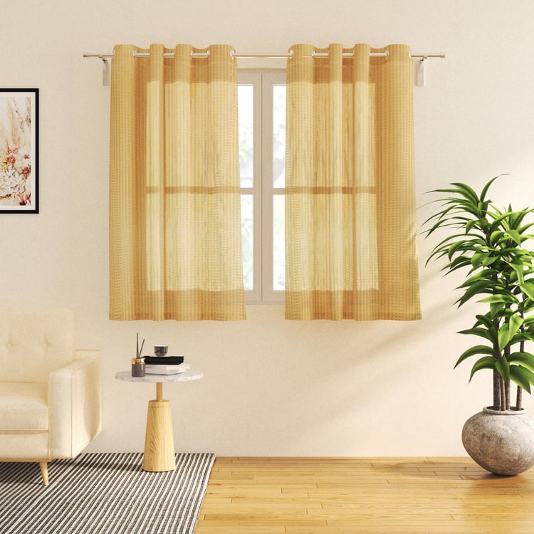 Corsica Set of 2 Sheer Window Curtains