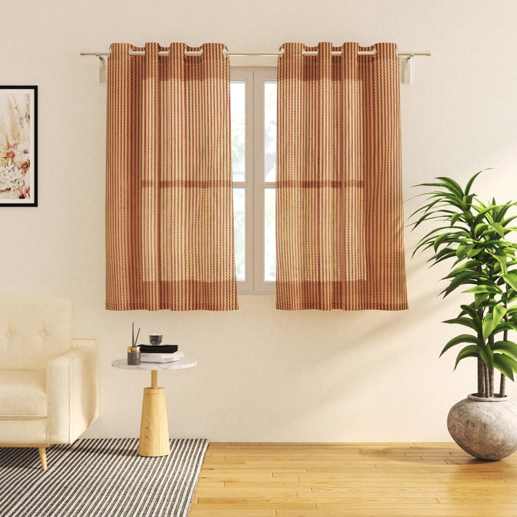 Corsica Set of 2 Sheer Window Curtains