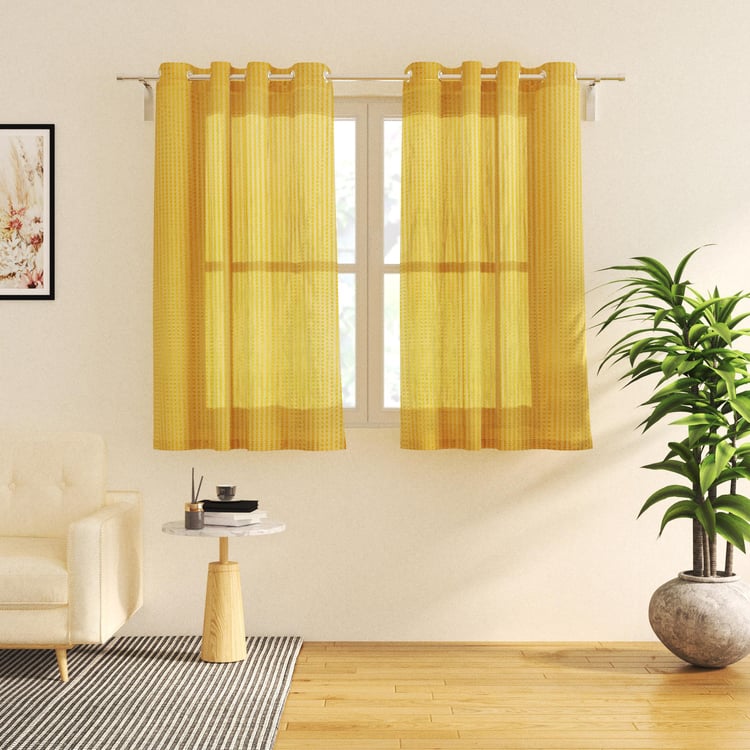 Corsica Set of 2 Sheer Window Curtains