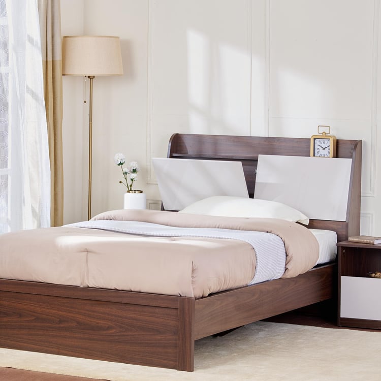 My Bed Tulip Teen Bed with Headboard Storage - Brown