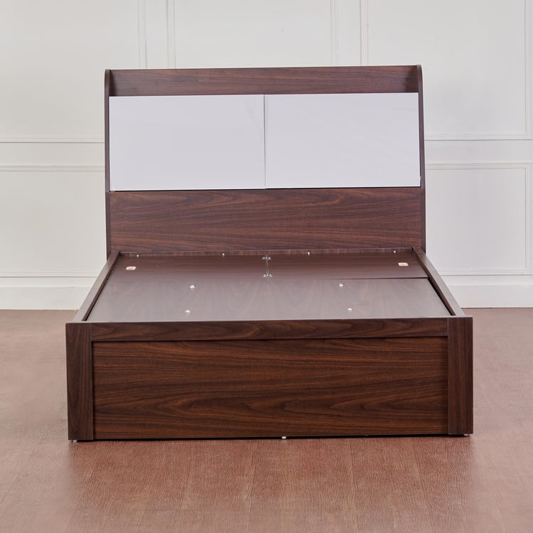 Tulip Teen Bed with Hydraulic Storage - Brown